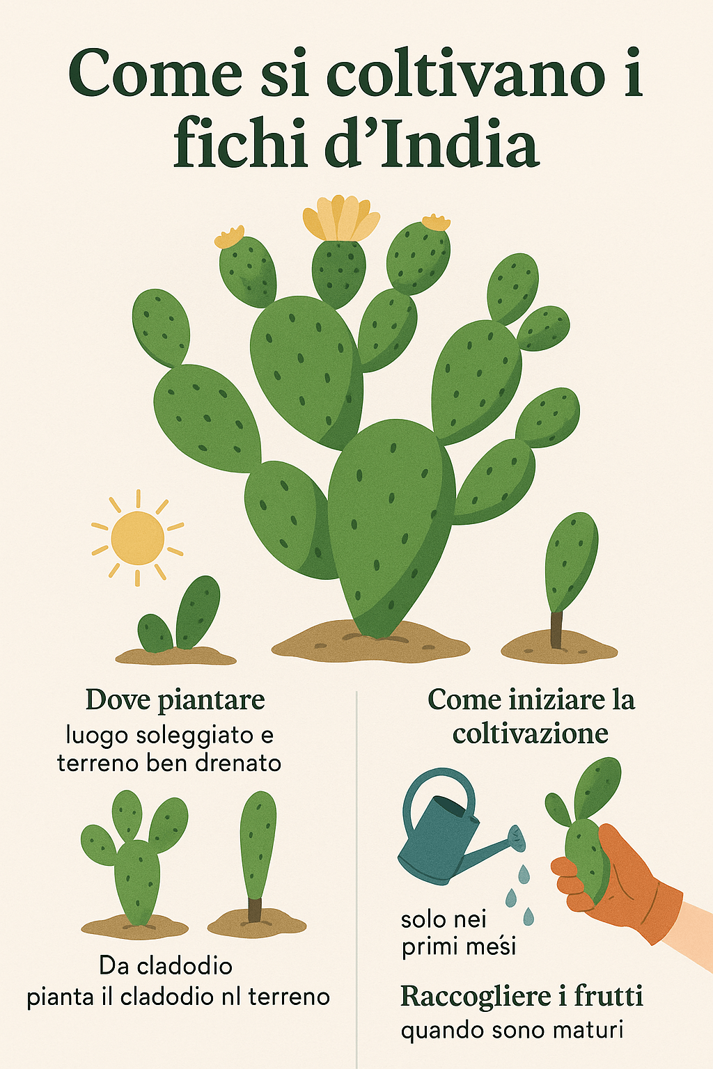 🌵 Come si coltivano i fichi d’India: guida semplice e&nbsp;naturale